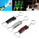 Sidiou Group Multifunctional Keychain Beer Bottle Opener Stainless Steel Wine Opener Portable Bar Tools Kitchen Gadgets Party Gift For Friends
