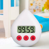 Sidiou Group Creative LCD Counter Display Alarm Clock Water Drop Electronic Countdown Kitchen Timer Cooking Shower Study Reminder Stopwatch