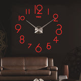 Sidiou Group Frameless Diy Acrylic Wall Clock 3D Mirror Sticker Home Decor Large Mute Movement Display Wall Clocks With Time Mark Art