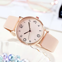 Sidiou Group New Women Luxury Quartz Alloy Watch Ladies Fashion Stainless Steel Dial Casual Bracelet Dress Watches Leather Wrist Watch