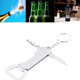 Sidiou Group Multifunctional Keychain Beer Bottle Opener Stainless Steel Wine Opener Portable Bar Tools Kitchen Gadgets Party Gift For Friends