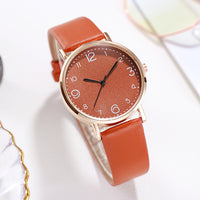 Sidiou Group New Women Luxury Quartz Alloy Watch Ladies Fashion Stainless Steel Dial Casual Bracelet Dress Watches Leather Wrist Watch