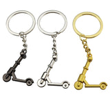 Sidiou Group Fashion Creative Cool Boy Girl Scooter Metal Keychain Motorcycle Pedal Keyring Auto Car Charms Key Chain Holder Gift