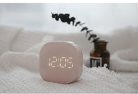 Home Decor Electronic Timing Square Silent Bedside Alarm Clock For Children Intelligent Temperature Sensing Magnetic Attraction Desk Clock