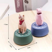 Sidiou Group Cute Cartoon Cat Kitchen Timer Mechanical Reminder Clock Kitchen Tool Alarm Cooking Time Stopwatch Counter Clock