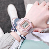 Sidiou Group Top Brand Men's Creative Sport Watches Luxury LED Digital Watch For Unisex Square Waterproof Luminous Watch