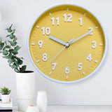 Sidiou Group Creative Modern Simple Wall Clock 8 Inch Candy Color Silent Time Clocks Ornament For Kids Home Bedroom Decorative Living Room