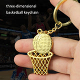 Sidiou Group Fashion Basketball And Net Shape Keychain Backpack Pendant Accessories Creative Metal Sports Key Ring For Basketball Lovers Gift