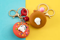 Sidiou Group Cute Sweet Donut Keychain For Keys Cat Rabbit Corgi Pet Key Chain Creative Backpack Car Pendant Accessories Keyring Gifts