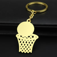 Sidiou Group Fashion Basketball And Net Shape Keychain Backpack Pendant Accessories Creative Metal Sports Key Ring For Basketball Lovers Gift