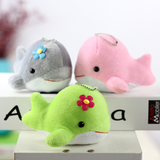 Sidiou Group Wholesale Cute Dolphin Plush Toy Mini Doll Lovely Small Stuffed Toys Wedding Party Gift Bag Keychain Pendant Ornament