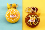 Sidiou Group Cute Sweet Donut Keychain For Keys Cat Rabbit Corgi Pet Key Chain Creative Backpack Car Pendant Accessories Keyring Gifts