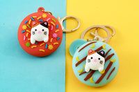 Sidiou Group Cute Sweet Donut Keychain For Keys Cat Rabbit Corgi Pet Key Chain Creative Backpack Car Pendant Accessories Keyring Gifts