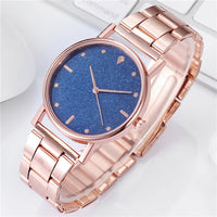 Sidiou Group Wholesale Top Brand Luxury Starry Sky Lady Stainless Steel Band Dress Watches Women Analog Quartz Wrist Watch For Dropshipping