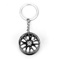Sidiou Group Personalized Luxury Metal Creative Keychain Wheel Rim Model Key Chain Car Keyring Wheel Hub Pendant Key Chain Men Gift