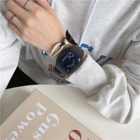 Sidiou Group Wholesale Fashion New Men Women Luxury Square Digital Watches Sports Ladies Wrist Clock Cute Watch For Girls Gifts