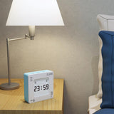 Sidiou Group Multifunctional DIY Flip Vibration Plastic Creative Square Desk Clocks Flashing Backlight Timer Reminder For Students Alarm Clock