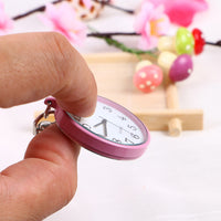Wholesale Fashion Quartz Pocket Watch Keychain Clocks Round Dial Portable Simple Pendant For Women Men Kids Gifts Promotional Watch