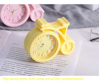 Sidiou Group Creative Cute Candy Color 3D Violin Shape Desktop Clocks For Kids Small Alarm Clock Bedside House Decoration Desk Clock