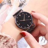 Sidiou Group Wholesale Top Brand Luxury Starry Sky Lady Stainless Steel Band Dress Watches Women Analog Quartz Wrist Watch For Dropshipping