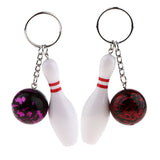 Sidiou Group Simulation Mini Bowling Ball Keychain Small Pendant Accessories Fashion Key Ring 3D Sports Souvenirs Jewelry