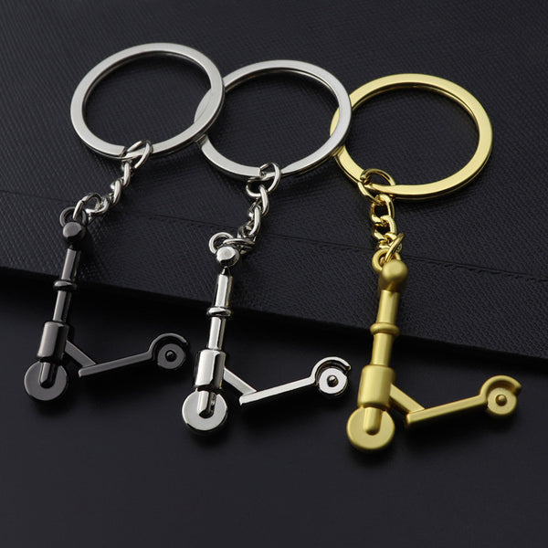 Sidiou Group Fashion Creative Cool Boy Girl Scooter Metal Keychain Motorcycle Pedal Keyring Auto Car Charms Key Chain Holder Gift