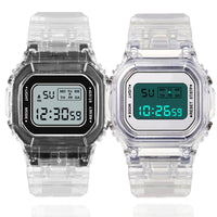 Sidiou Group Top Brand Men's Creative Sport Watches Luxury LED Digital Watch For Unisex Square Waterproof Luminous Watch