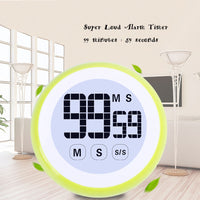Sidiou Group Screen Digital Kitchen Cooking Timer Alarm Clock With Temperature Display Countdown Countup Magnetic LCD Timer Alarm Reminder