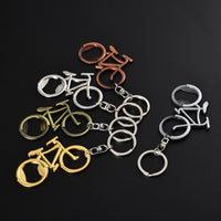 Sidiou Group Wholesale Promotional Creative Zinc Alloy 3D Metal Beer Bicycle Bottle Opener Retro Bike Keychain Key Rings For Lover Gift