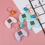 Sidiou Group Creative Retro Mini Game Console Pendant Keychain Built-in 7 Games Tetris Game Players Toys Charm Bag Keyring Gifts