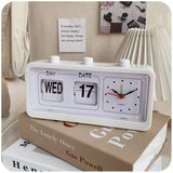 Sidiou Group Fashion Vintage Square Quartz Plastic Digital Business Gift Desk Alarm Clocks With Date Time Display Calendar Clock