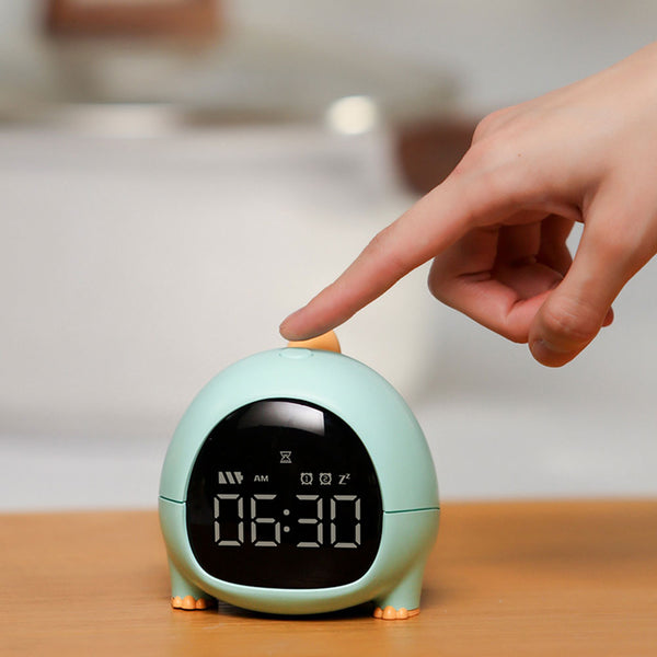 Sidiou Group Children's Cute Little Dinosaur Electronic Watch Desk Digital Moment Bedroom Decoration Table And Accessory Smart Alarm Clock