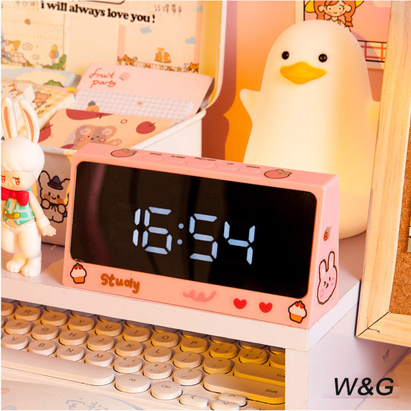 New Cute Kawaii Digital Wake Up Clocks Sleep Trainer Clock Child At Sunrise Electronics Mini clock Watch Desk Desktop Table Alarm Clock