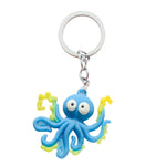 Sidiou Group Creative Silicone Cute PVC Simulation Marine Life Fish Octopus Cuttlefish Seahorse Keychain Pendant Bag Accessories For Kids Gift