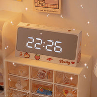 New Cute Kawaii Digital Wake Up Clocks Sleep Trainer Clock Child At Sunrise Electronics Mini clock Watch Desk Desktop Table Alarm Clock
