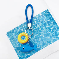 Sidiou Group New Creative Cartoon Soft Rubber Fish Keychain Goldfish Marine Life Keyring Pendant Cute bag Accessories For Women Kids