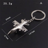 Sidiou Group Promotional New Creative Personalized Metal Naval Aircraft Fighter Model Aviation Keychain Airplane Key Ring For Backpack Pandent Gift