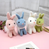 Sidiou Group New Stylish Cute Creative Plush Cartoon Bunny Pendant Exquisite Keychain Soft Baby Soothing Doll Christmas Birthday Wedding Gift