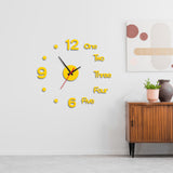 Sidiou Group Creative Digital Wall Clock DIY 3D Mirror Modern Acrylic Number Clock Quartz Movement Silent Wall Sticker Home Decor For Living Room