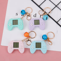 Sidiou Group Creative Retro Mini Game Console Pendant Keychain Built-in 7 Games Tetris Game Players Toys Charm Bag Keyring Gifts