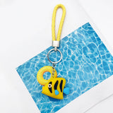 Sidiou Group New Creative Cartoon Soft Rubber Fish Keychain Goldfish Marine Life Keyring Pendant Cute bag Accessories For Women Kids