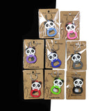 Sidiou Group Creative Cute PVC Soft Rubber Panda Key Chain Cartoon Silicone Beer Bottle Opener Keychain Wine Driver Key Ring