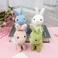 Sidiou Group New Stylish Cute Creative Plush Cartoon Bunny Pendant Exquisite Keychain Soft Baby Soothing Doll Christmas Birthday Wedding Gift