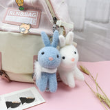 Sidiou Group New Stylish Cute Creative Plush Cartoon Bunny Pendant Exquisite Keychain Soft Baby Soothing Doll Christmas Birthday Wedding Gift