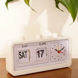 Sidiou Group Fashion Vintage Square Quartz Plastic Digital Business Gift Desk Alarm Clocks With Date Time Display Calendar Clock