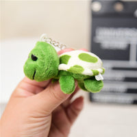 Sidiou Group Cute Cartoon Big Eyes Green Little Turtle Soft Plush Doll Keychain Tortoise Bag Pendant Kids Toys Car Keyring Men Women Jewelry