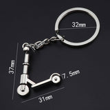 Sidiou Group Fashion Creative Cool Boy Girl Scooter Metal Keychain Motorcycle Pedal Keyring Auto Car Charms Key Chain Holder Gift