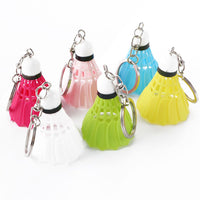 Sidiou Group Creative Mini Badminton Keychain Cute Shuttlecock Key Chain PVC Keyring Colorful Car Key Holder Bag Sports Pendant Jewelry Gift