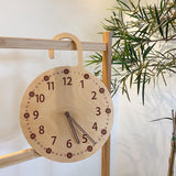 Sidiou Group Modern Mute Clocks Wooden Wall Hanging Round Silent Non-Ticking Clock For Children Bedside Bedroom Living Room Home Decoration