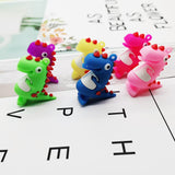 Sidiou Group Wholesale Creative 3D Keychain Fashion PVC Soft Rubber Cute Cartoon Little Dinosaur Kids Backpack Pendant Car Key Chain